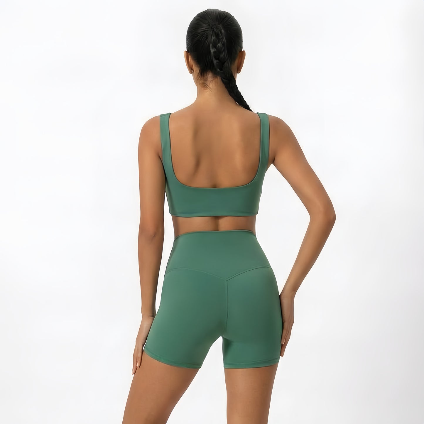 Brushed Touch Square-Neck Bra Top (Removable Pads)