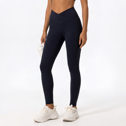 Brushed Touch Front V-Line 9/10 Leggings