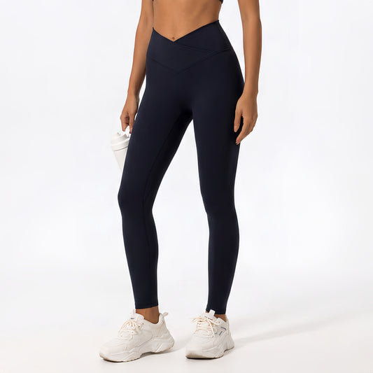 Brushed Touch Front V-Line 9/10 Leggings