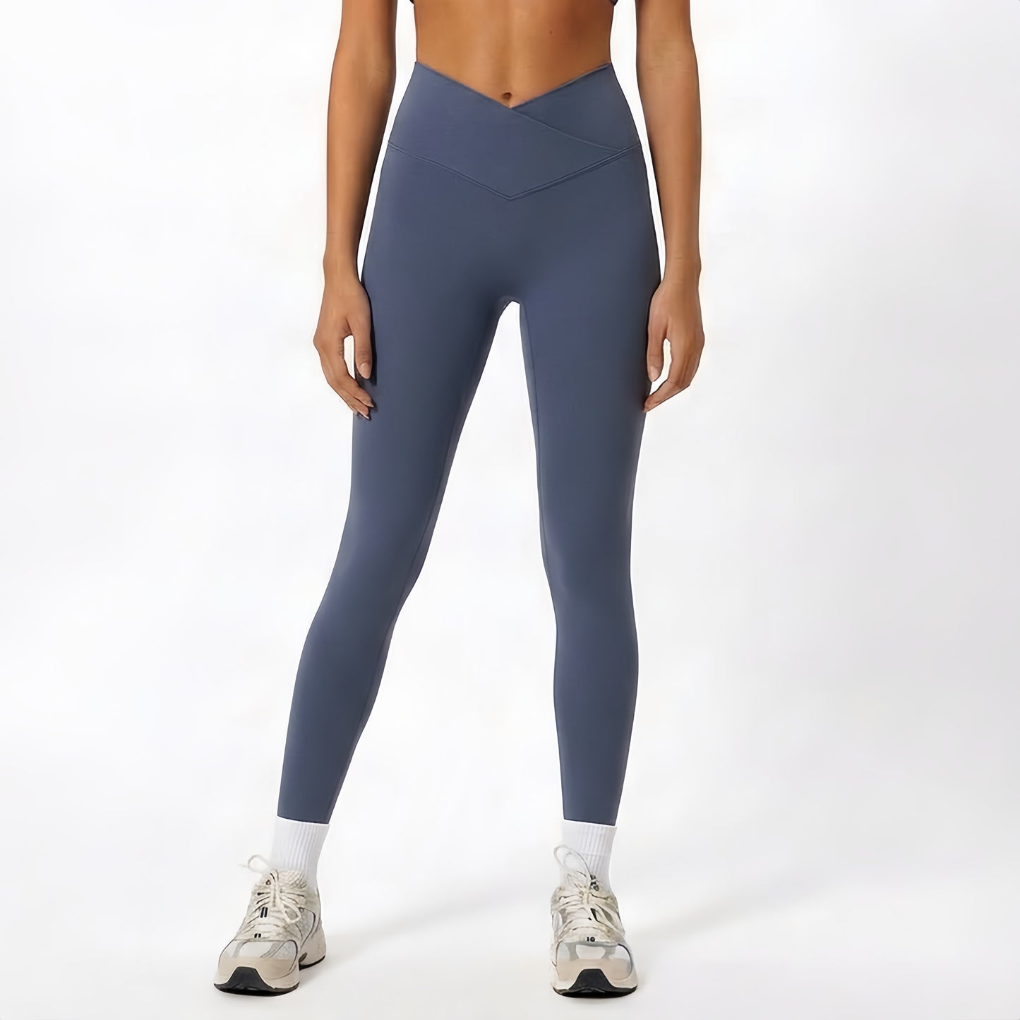 Brushed Touch Front V-Line 9/10 Leggings