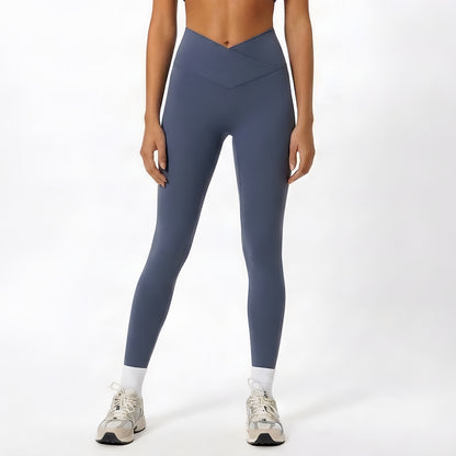 Brushed Touch Front V-Line 9/10 Leggings