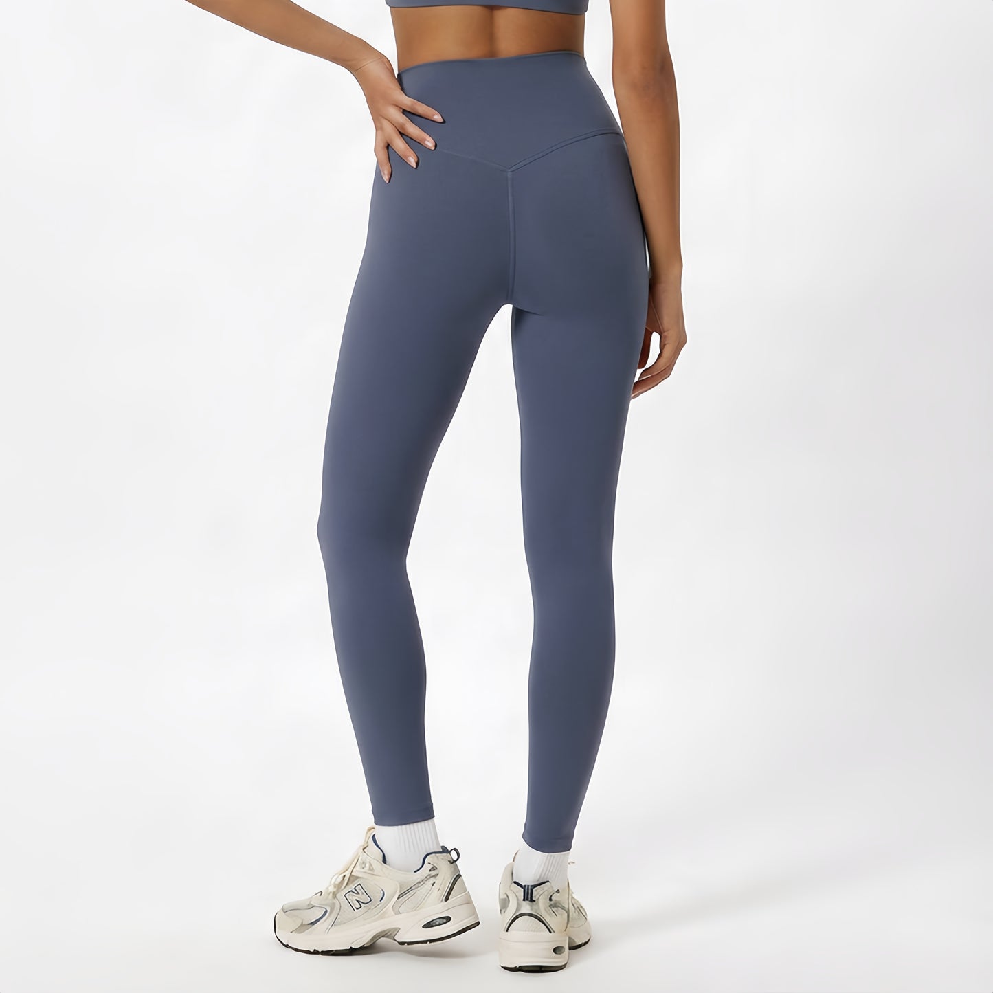 Brushed Touch Front V-Line 9/10 Leggings