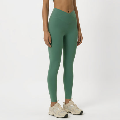 Brushed Touch Front V-Line 9/10 Leggings