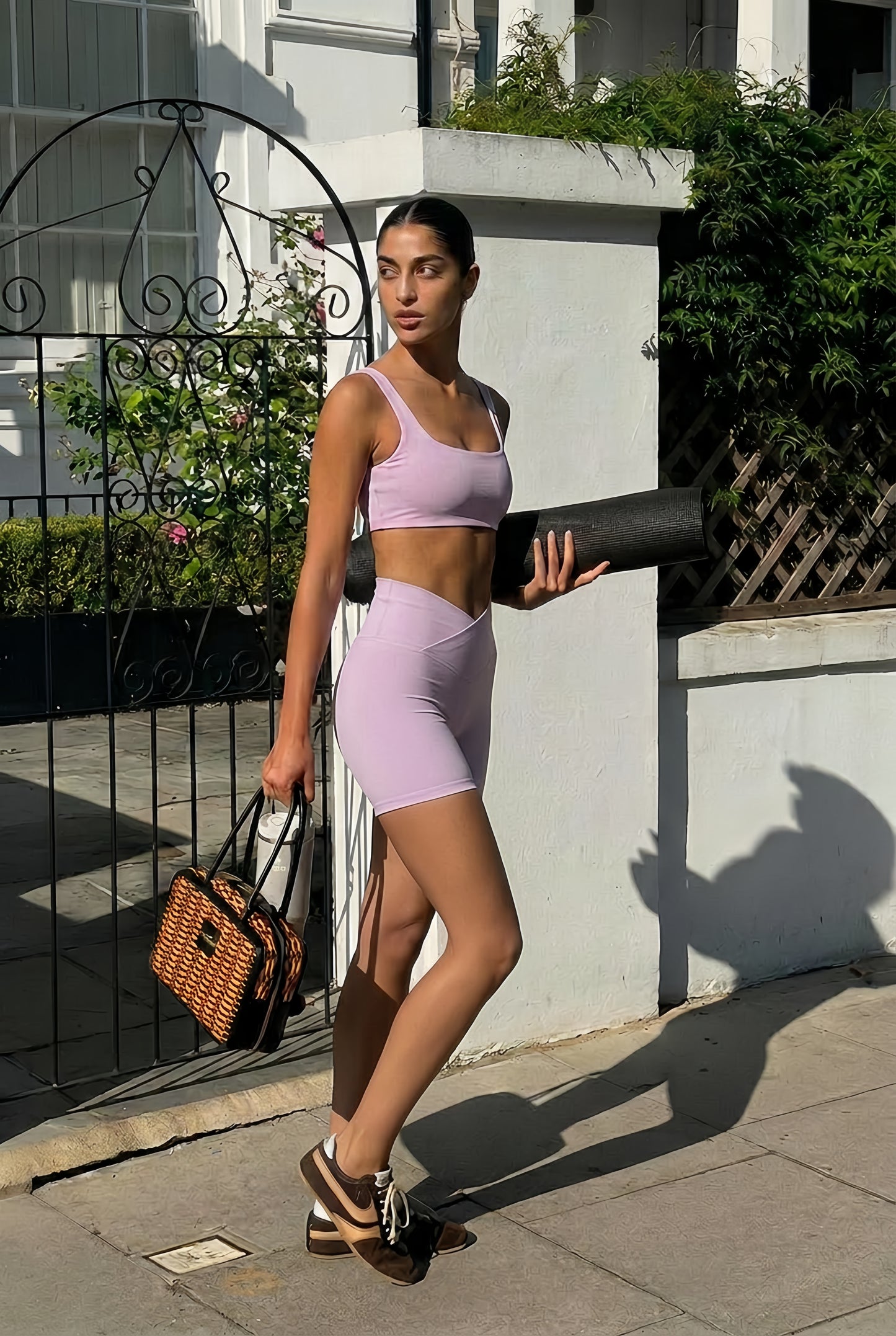 Brushed Touch Square-Neck Bra Top (Removable Pads)