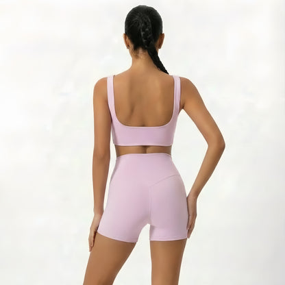 Brushed Touch Square-Neck Bra Top (Removable Pads)